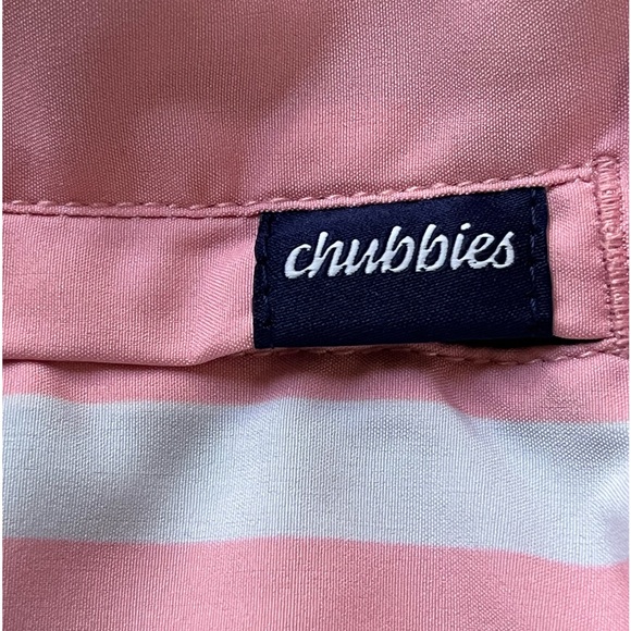 Chubbies The On The Horizons 7" Classic Swim Trunks Shorts XL Pink Blue - Picture 3 of 6